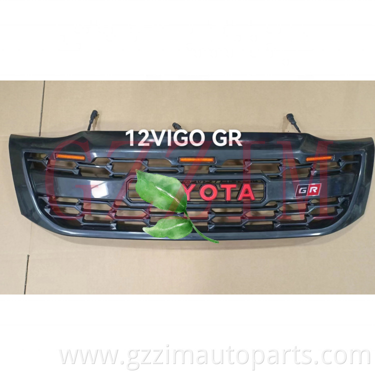 ABS Plastic Front Grille LED Middle Grille Used For Hilux Vigo 2012